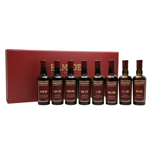 Hampden Estate 8 Marks Collection Aged 1 Year in Ex-Bourbon Casks Jamaican Rum 8 x 200ml